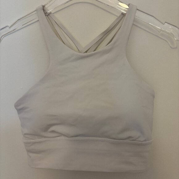 Lululemon Free to Be Moved High Neck Bra White Size 8 EUC - Picture 3 of 5